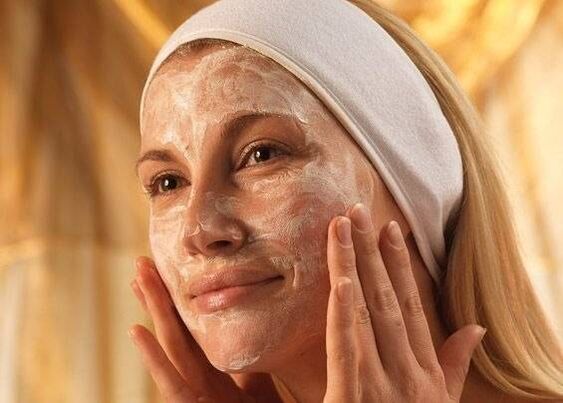 A face mask with pomegranate seed oil in the composition will cause less wrinkles